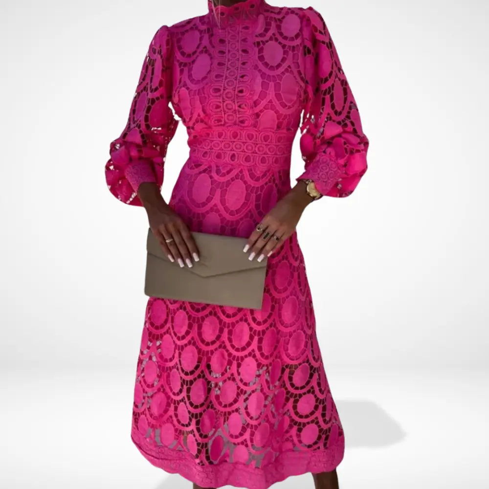 Via | Vestido largo con encaje elegante