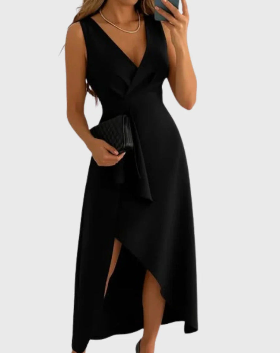 Mandy - Vestido Midi Envolvente con Escote en V